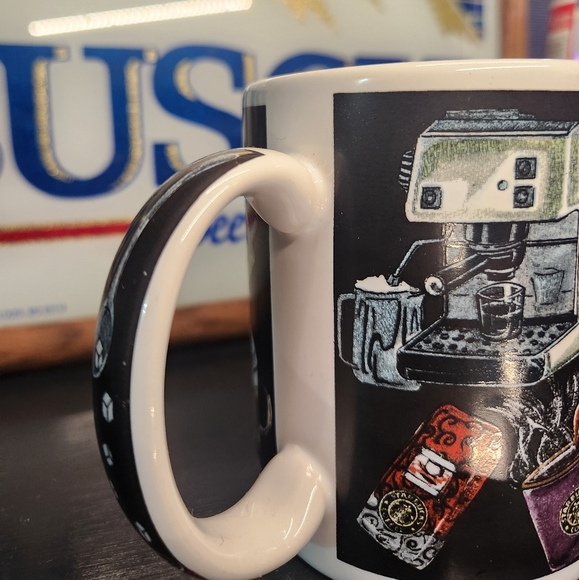 Artistic Black Coffee Mug Vintage Starbucks Collector Cup - Picture 4 of 4